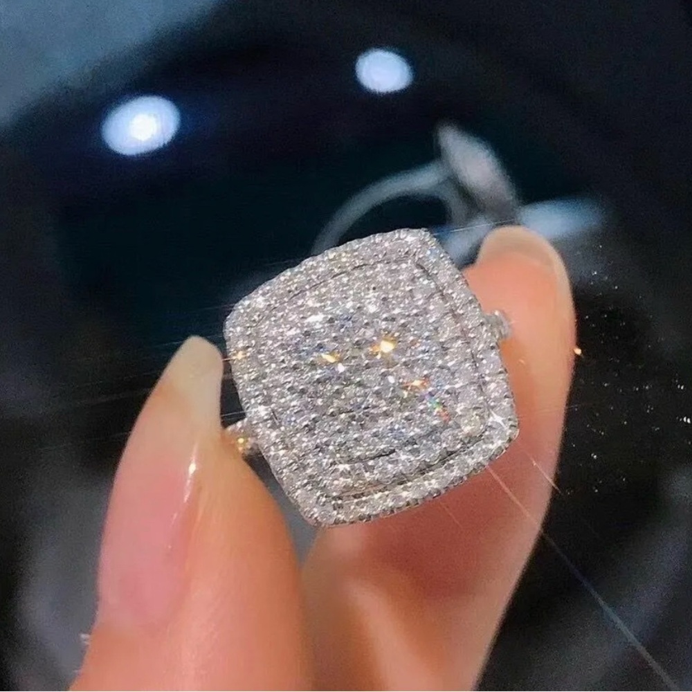 DIAMOND WEDDING RING ENGAGEMENT RING - Picture 9 of 14